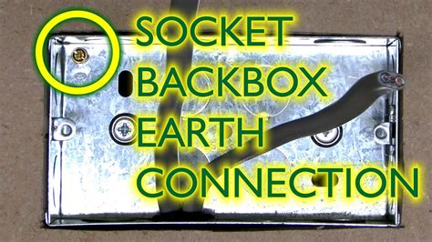 wiring back box with earth